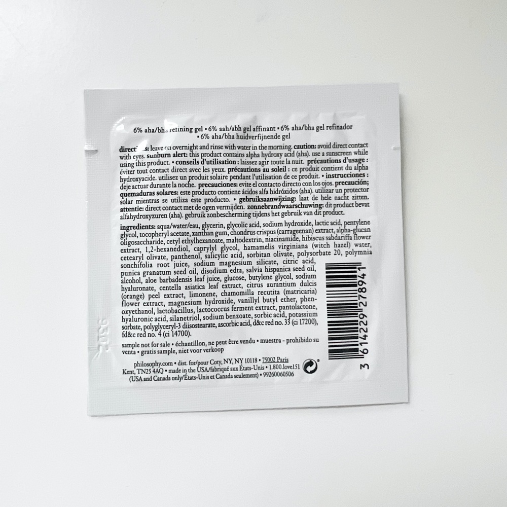 (25) PACKET LOT - Philosophy - The Microdelivery DREAM Acid PEEL AHA BHA Travel - Picture 2 of 5